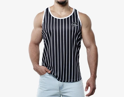 Black Striped Tank Top