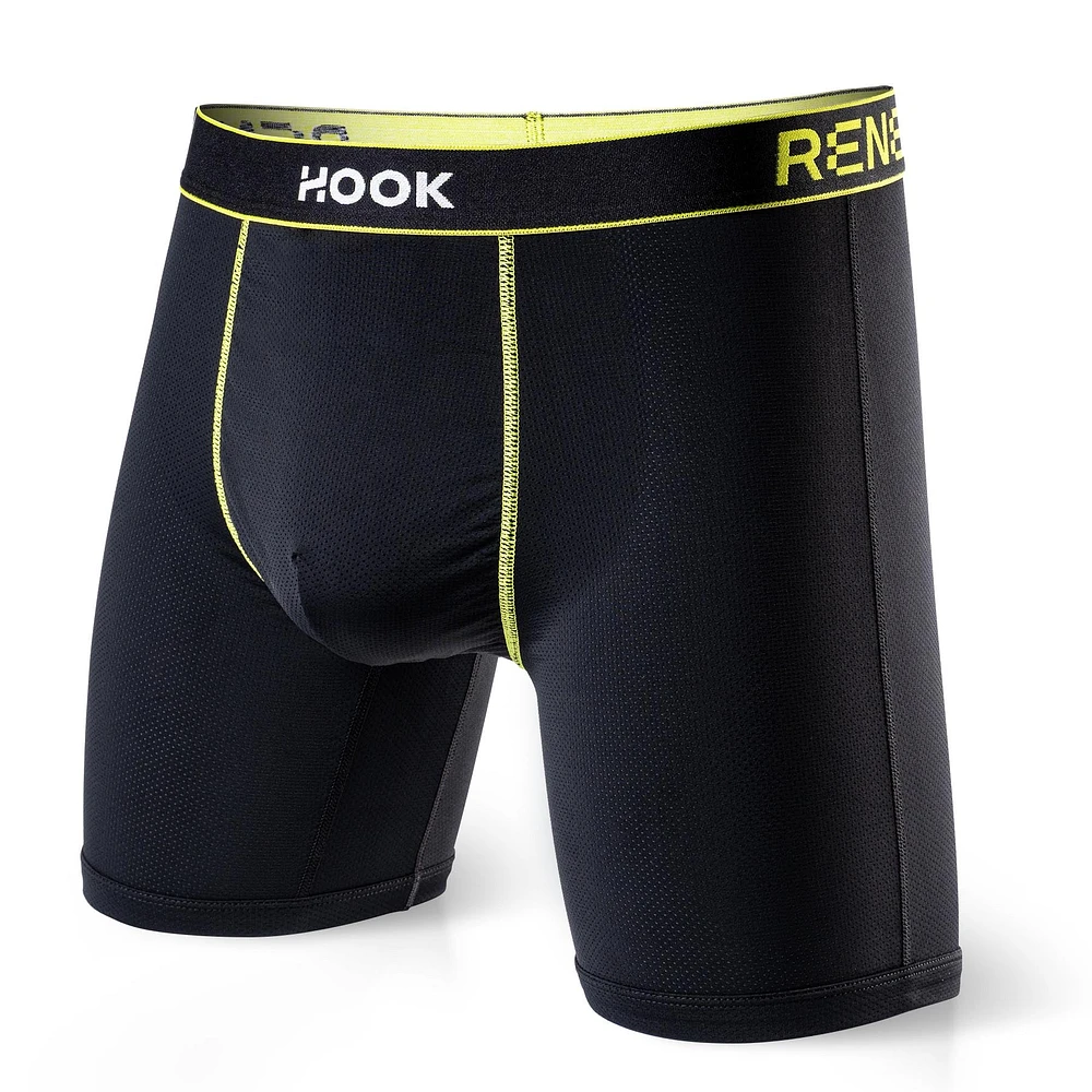 Renew Boxer Brief : Black & Lime