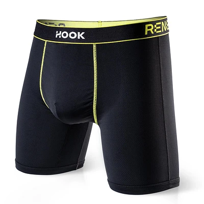 Renew Boxer Brief : Black & Lime