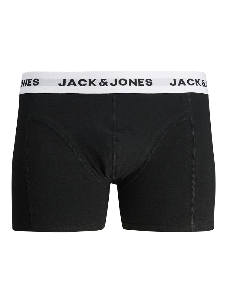 Solid Black & White Boxer Shorts