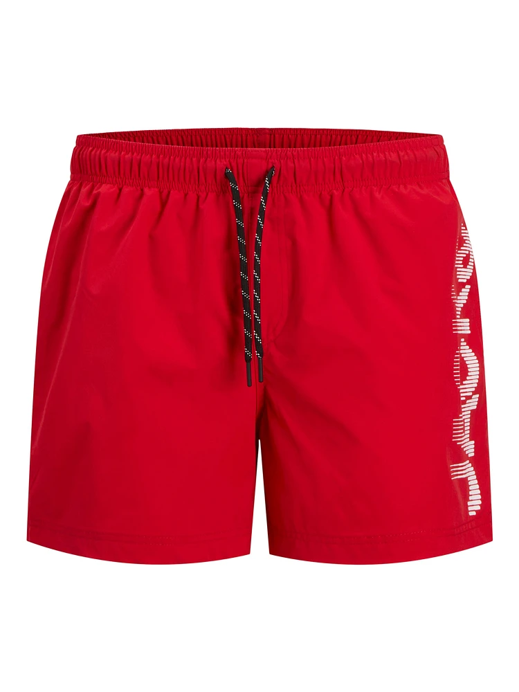 Maui Splice Logo Swimsuit: True Red