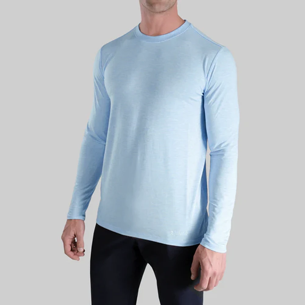 Luxury Heathered Light Long Sleeve Sweater