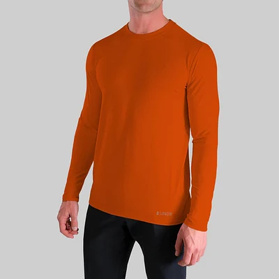 Luxury Deep Orange Long Sleeve Sweater