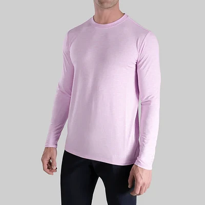 Luxury Heathered Lavender Long Sleeve Sweater