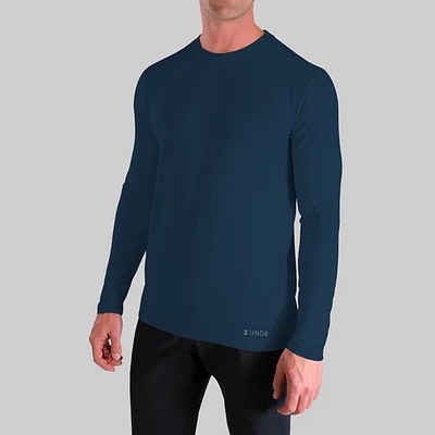 Luxury Pacific Navy Long Sleeve Sweater