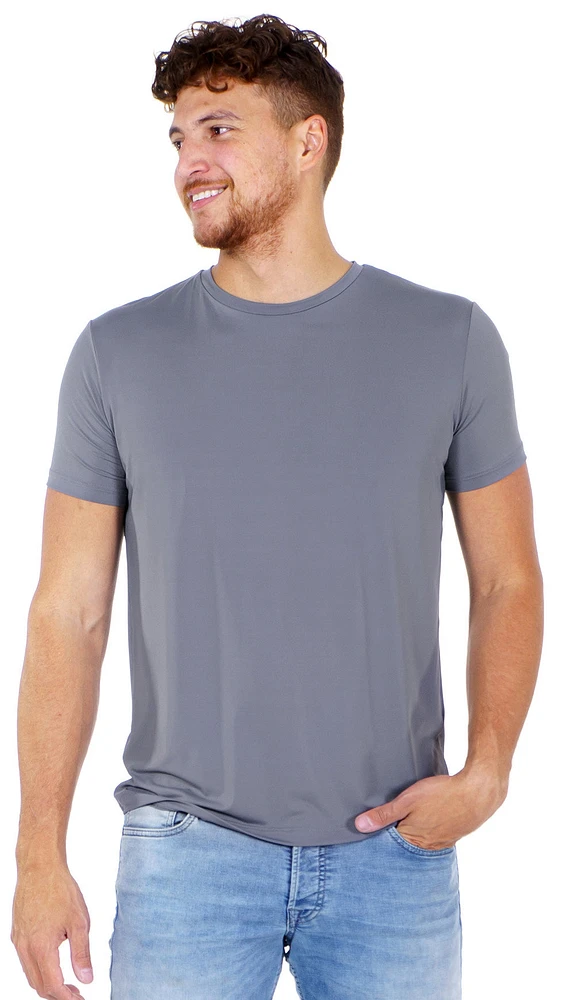 Nu Crisp gray microfiber t-shirt