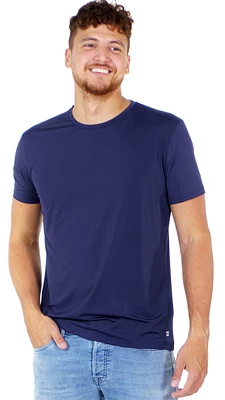 T-shirt Nu Crisp microfibre bleu marin