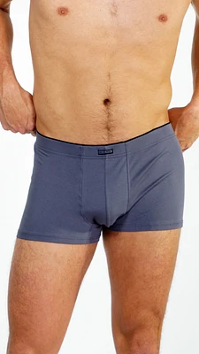 Boxer court Nu Pima coton gris