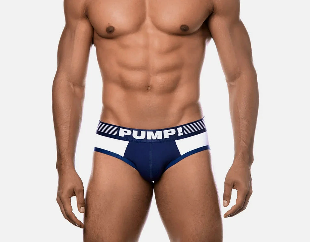 Pump! - Brief : Navy Ribbed