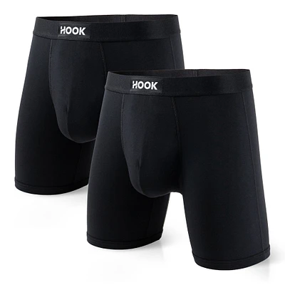 Pack of 2 Hook Max boxers: Black