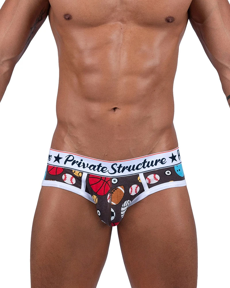 Slip Private Structure mini brief Ball Game brown
