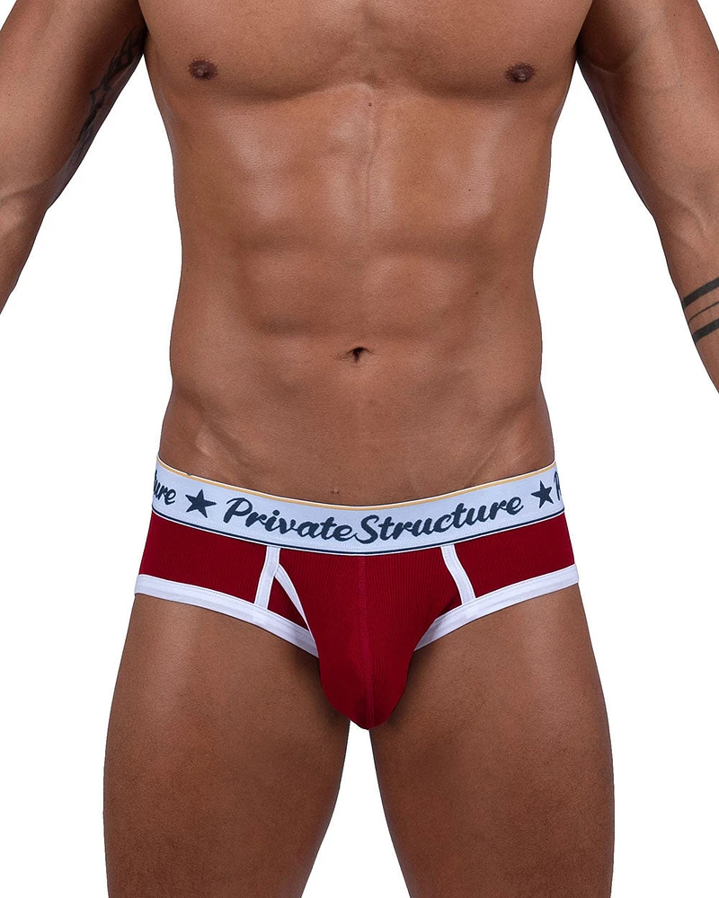 Slip Private Structure mini brief Rumba Red