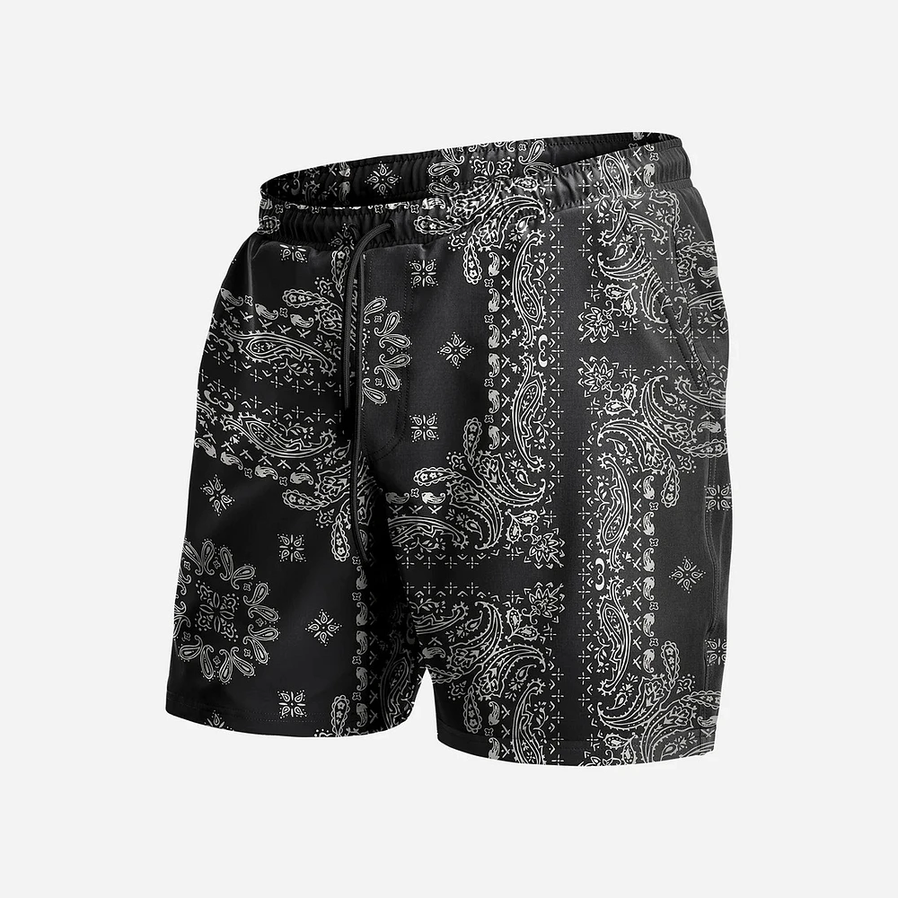Maillot Agua Volley 2N1 7" BANDANA-BLACK