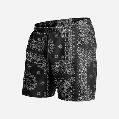 Maillot Agua Volley 2N1 7" BANDANA-BLACK