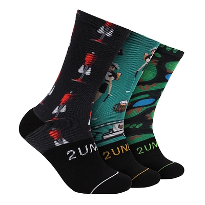 3-Pack Flex Socks - BallWasher/Cart Girl/Back9