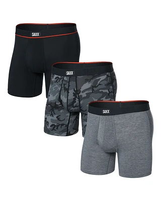 Pack de 3 boxers Vibe Xtra CAMOUFLAGE/GRIS CHINÉ/NOIR