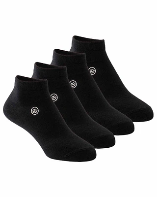 4 pairs of ankle socks: Black