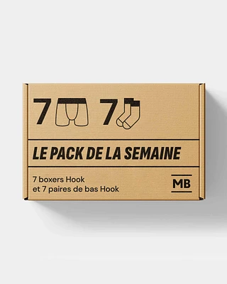 Pack de la semaine: 7 boxers Hook et paires bas