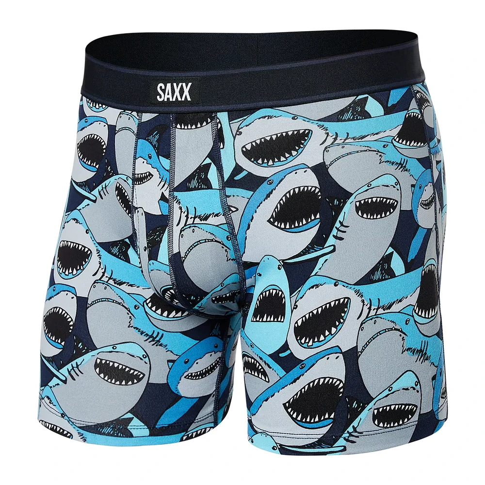 Saxx - Daytripper Boxer Brief : Shark Tank Camo-Navy