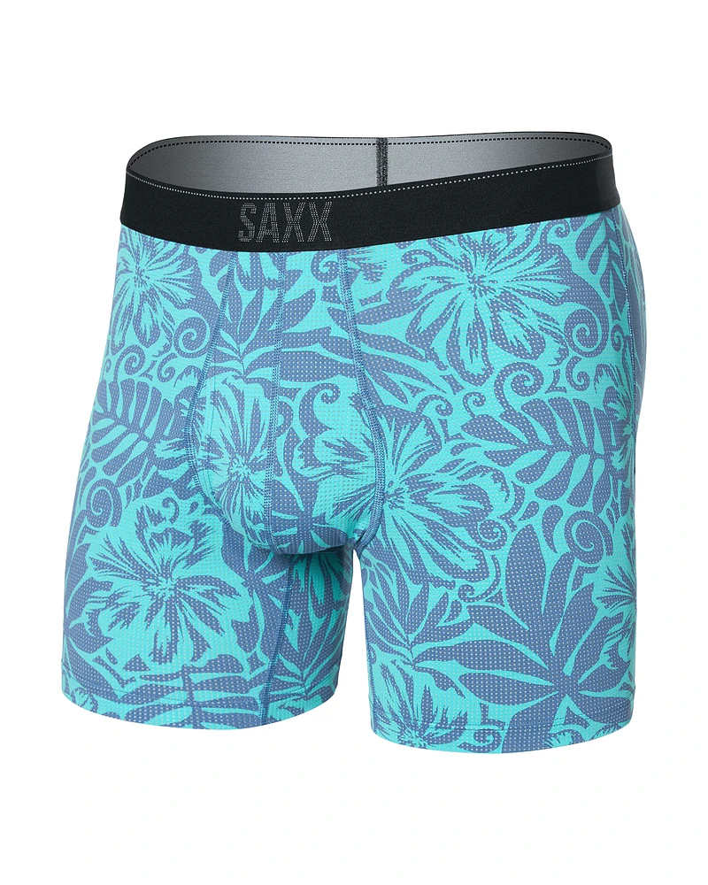 Boxer Quest SURF FLOWERS-TURQUOISE