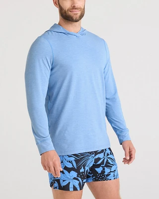 Droptemp All Day Cooling Hoodie BEL AIR BLUE HEATHER