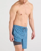 Short Multi-Sport 2N1 7" BROCART ANANAS-TAPISSERIE