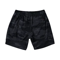 Short Multi-Sport 2N1 7" MARÉE CAMO - BLEU