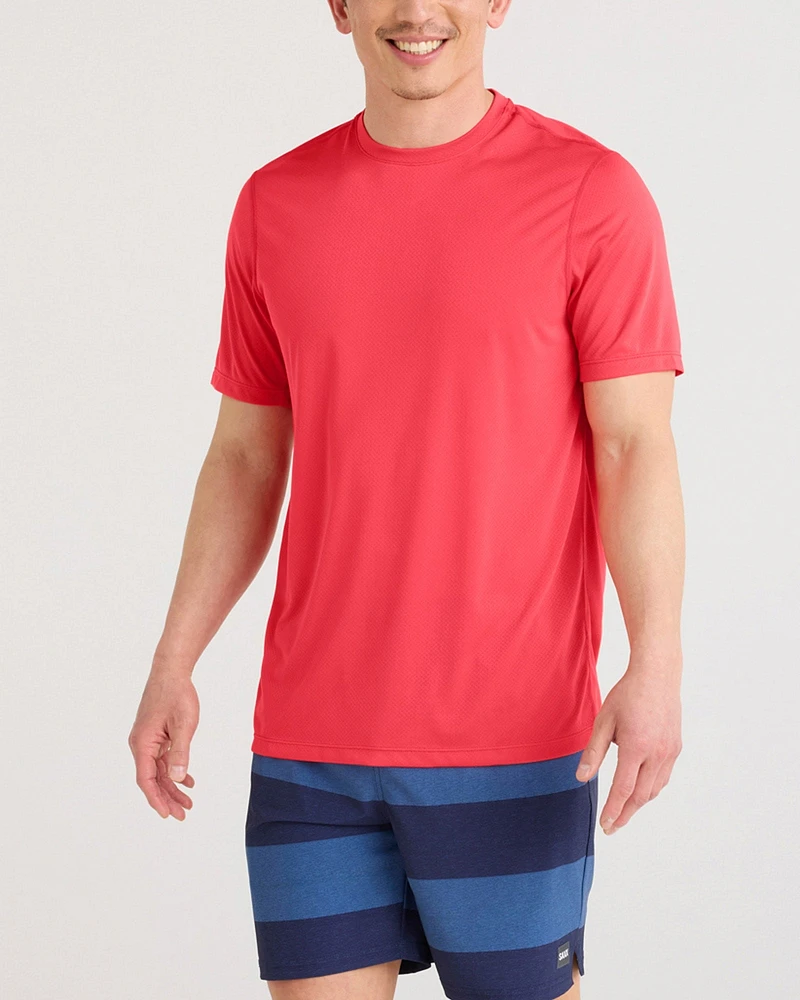 T-shirt Tech Multi-Sport ROUGE CORAIL