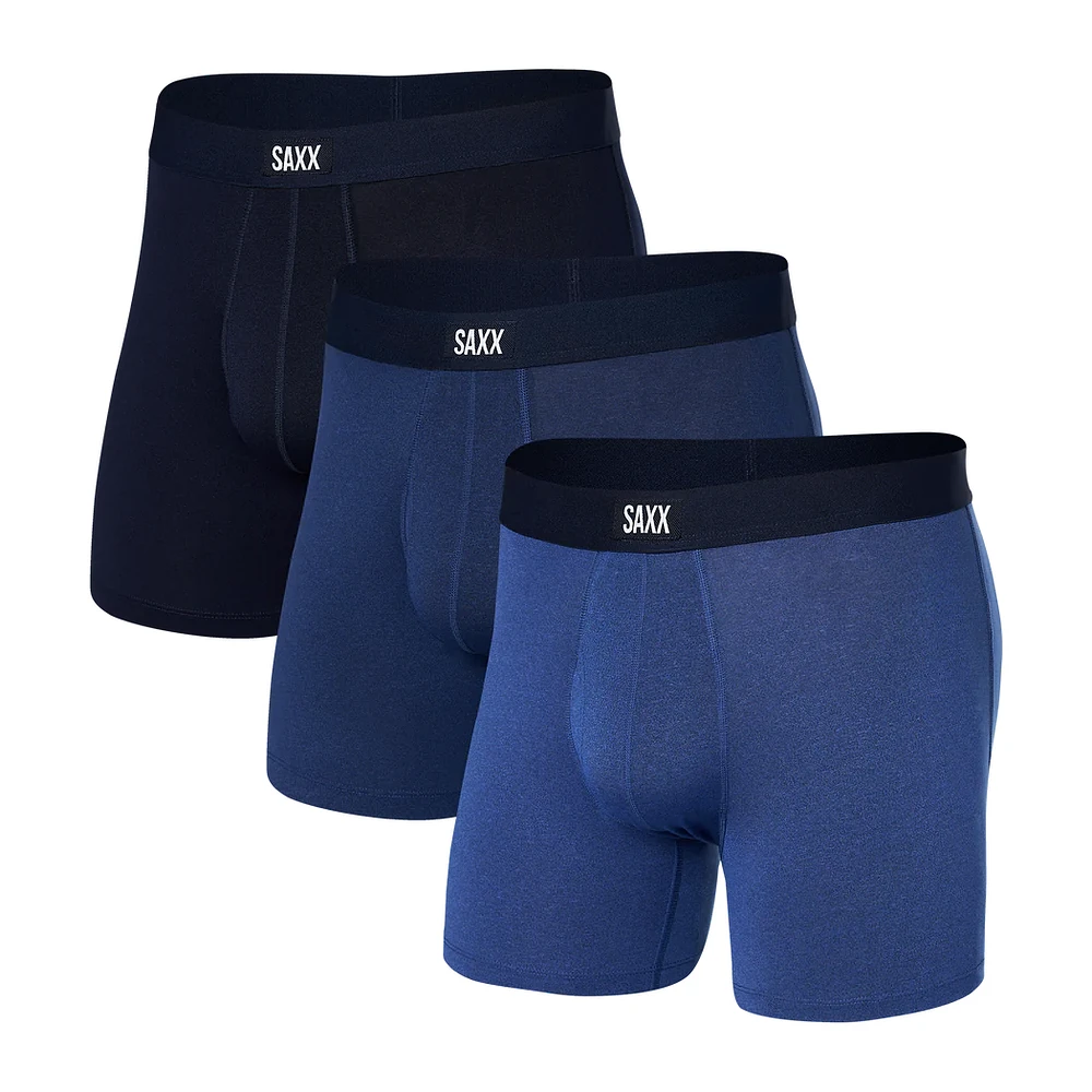 Pack de 3 boxers Daytripper SPRT BLU HTR/BLBRRY/MRTME