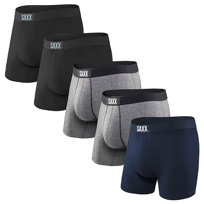Pack de 5 boxers Vibe Ultradoux Black-Grey-Navy
