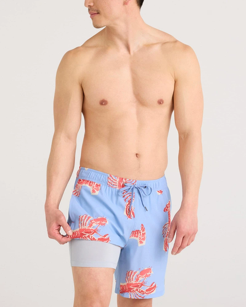 Oh Buoy 2in1 VOLLEY 7" LOBSTER BOIL Swimsuit