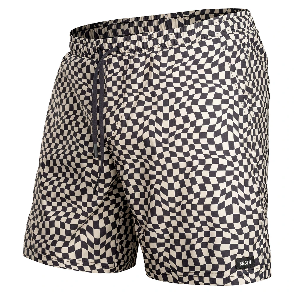 Maillot Agua Volley 2N1 7" WARPED CHECKER-VANILLA