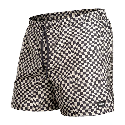 Maillot Agua Volley 2N1 5" WARPED CHECKER-VANILLA