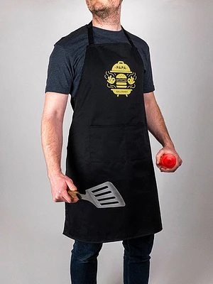 Tablier «Papa gourmet» noir