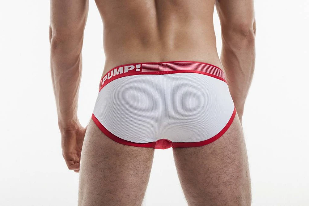 Pump! - Brief : Ribbed Red