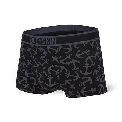 Boxer court Bodyskin Swag noir avec ancres