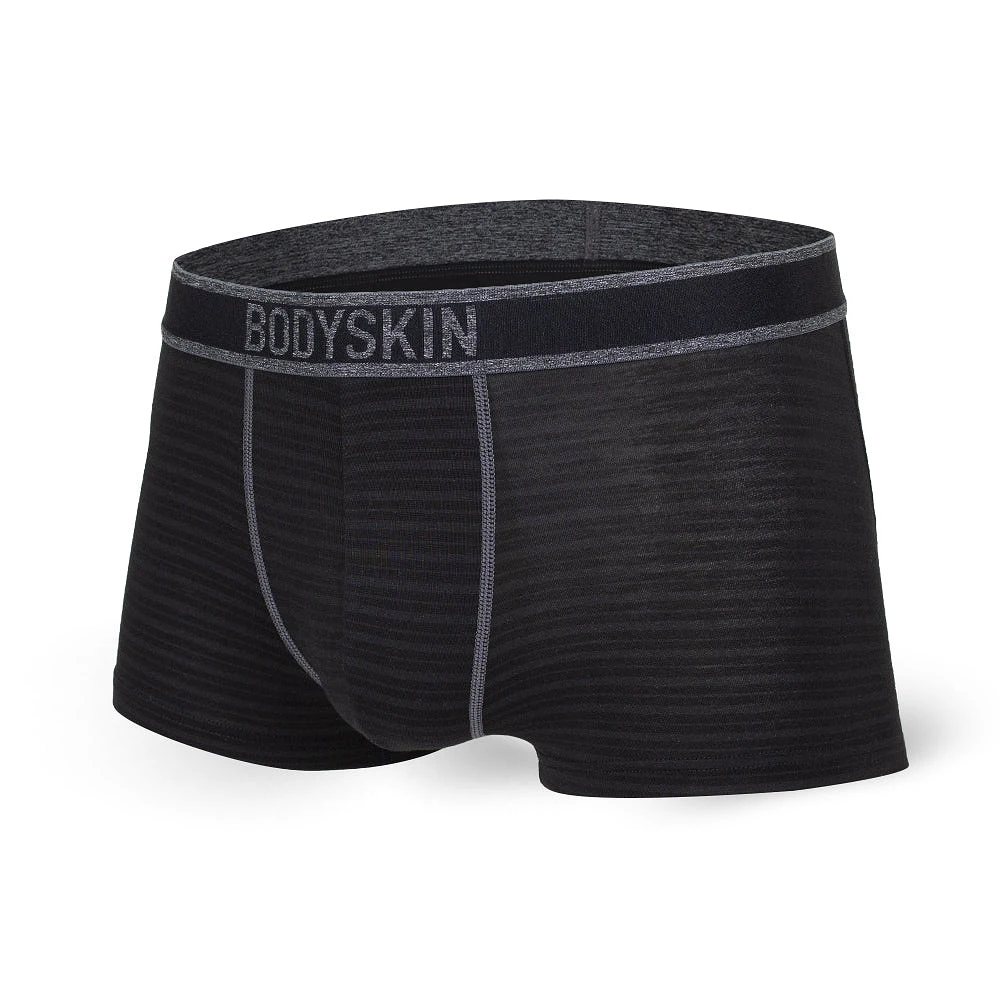 Boxer court BodySkin Swag noir ligné