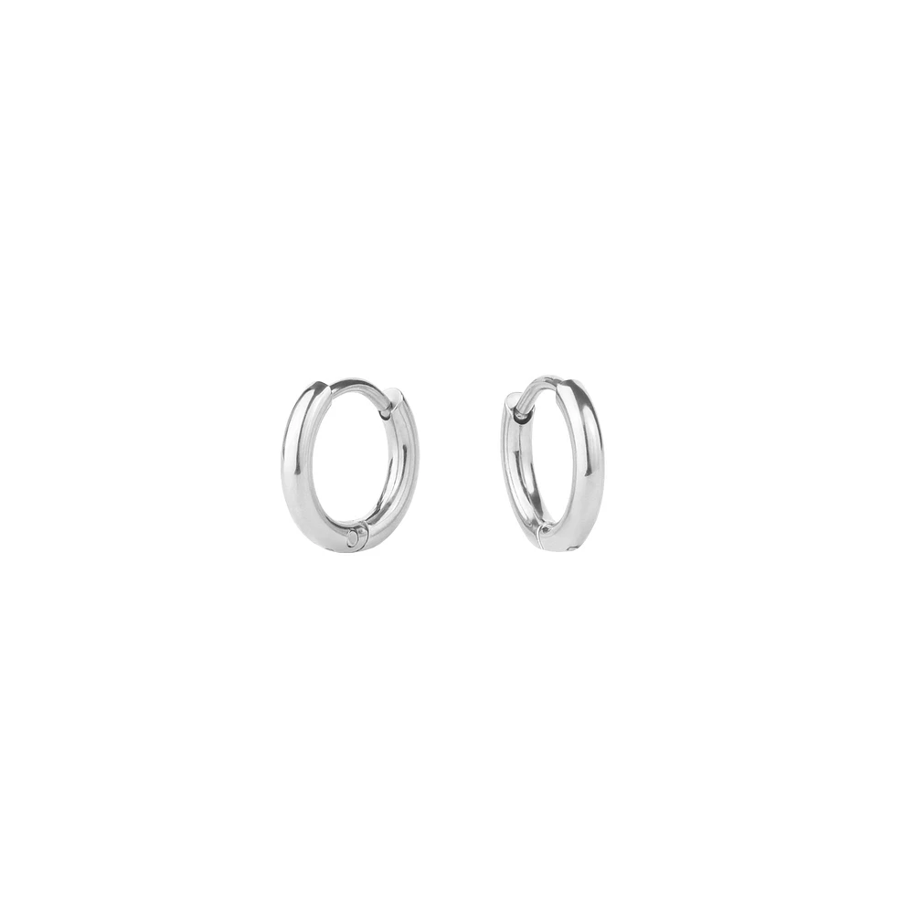 Mini Boucles d'Oreilles Dormeuses Stacks Unies - 8mm