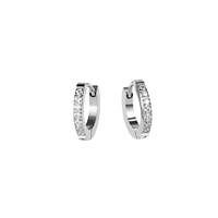 Boucles d'oreilles petites demi éternité