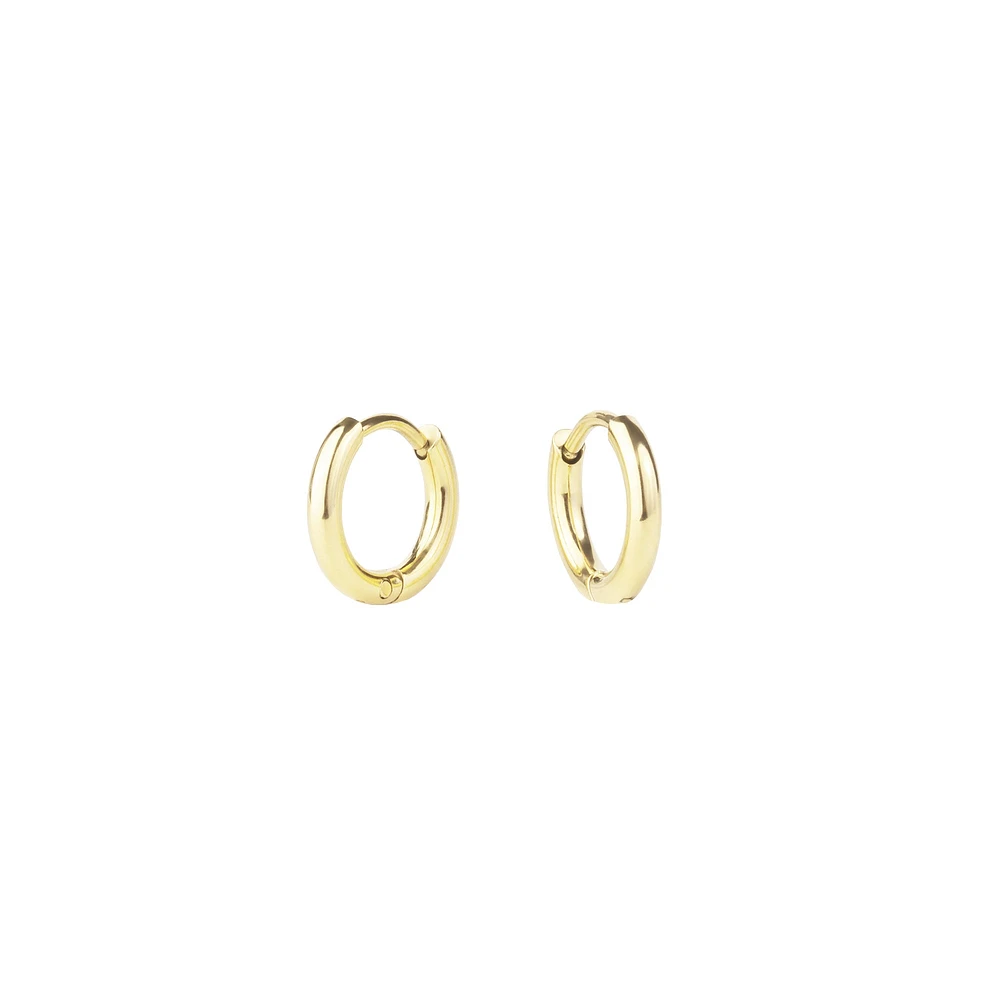 Mini Boucles d'Oreilles Dormeuses Stacks Unies - 8mm