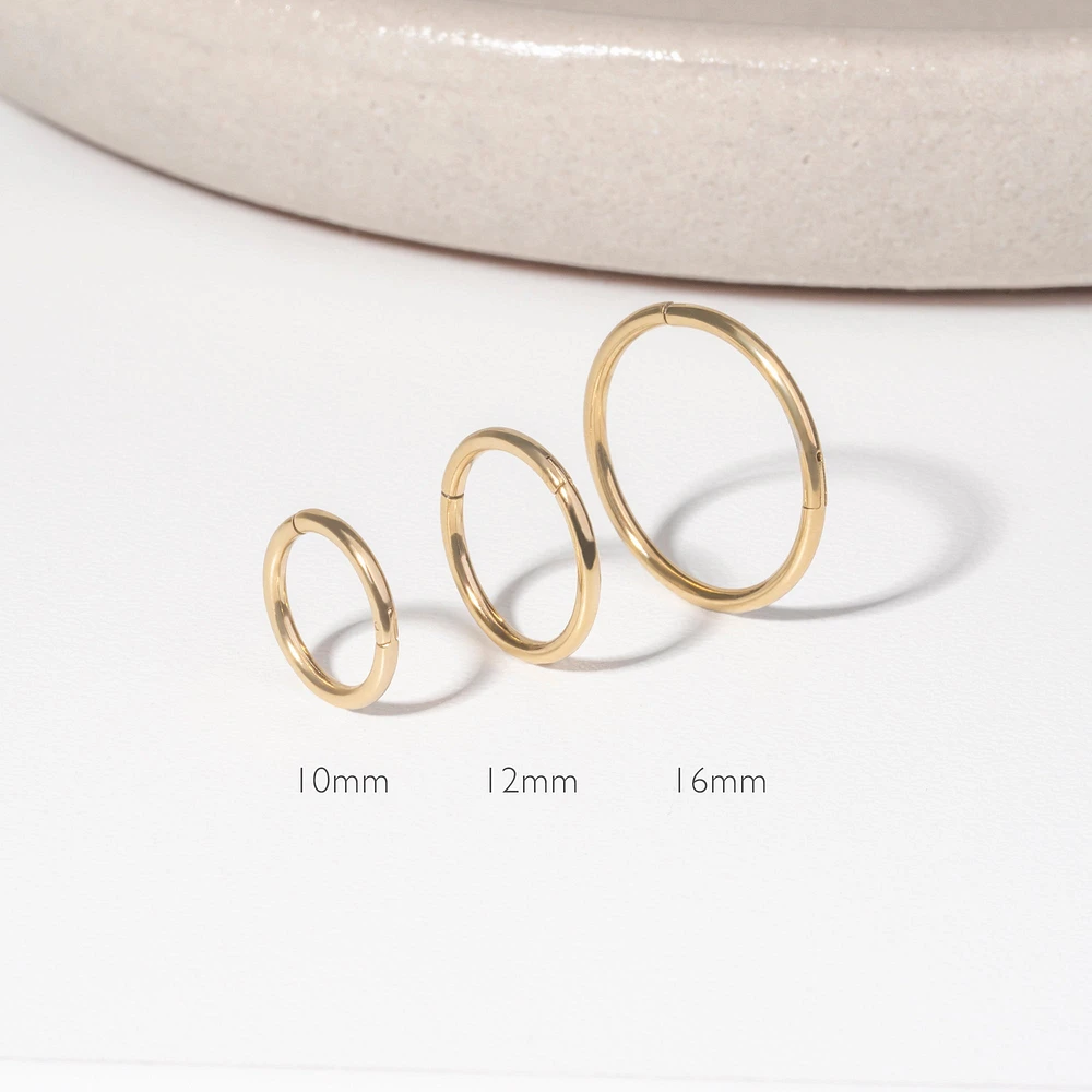 Svelto Infinite Hoop Earrings - 12 mm