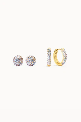 Always On Sparkle Hoops & Studs Set