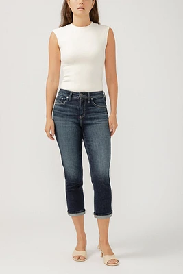 Avery High Rise Capri Jeans