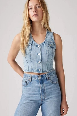 Bella Denim Corset Top