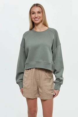 Bluffs Cropped Crew Sweatshirt