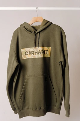 Camo Logo Graphic Hoodie