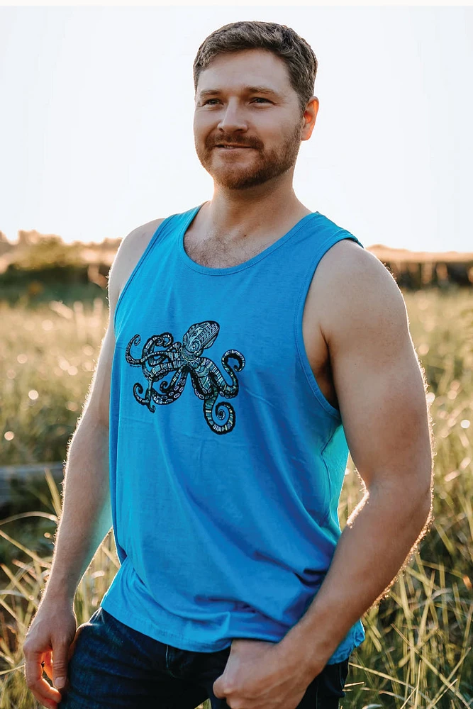Colourful Geometric Octopus Tank