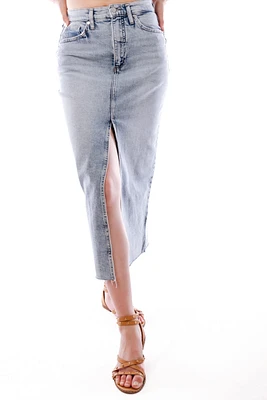 Denim Midi Skirt