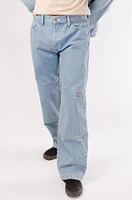 Double Knee Denim Pants