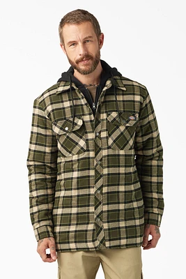 Fleece Hooded Flannel Jacket